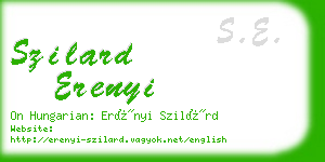 szilard erenyi business card